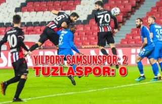 Yılport Samsunspor: 2, Tuzlaspor: 0