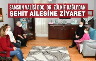 Samsun Valisi Doç. Dr. Zülkif Dağlı’dan Şehit...