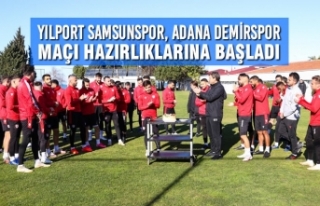 Yılport Samsunspor, Adana Demirspor Maçı Hazırlıklarına...