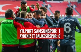 Yılport Samsunspor: 1 – Aydeniz Et Balıkesirspor:...