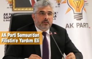 AK Parti Samsun'dan Filistin'e Yardım Eli
