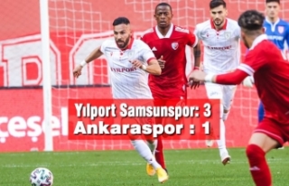Yılport Samsunspor: 3 – Ankaraspor : 1