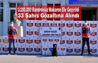 3.200.000 Bandrolsüz Makaron Ele Geçirildi 33 Şahıs...