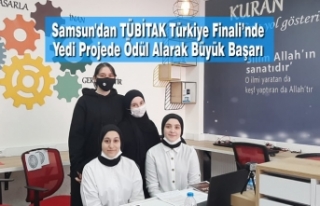 Samsun TÜBİTAK Türkiye Finali’nde Yedi Projede...