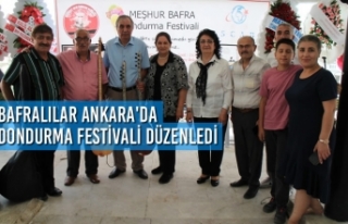 Bafralılar Ankara'da Dondurma Festivali Düzenledi