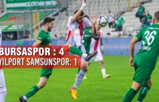 Bursaspor : 4 - Yılport Samsunspor: 1