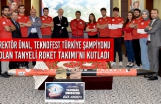 Rektör Ünal, Teknofest 2021’de Türkiye Şampiyonu...