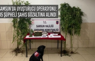 Samsun’da Uyuşturucu Operasyonu; 35 Kişi Gözaltına...