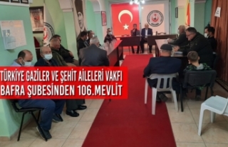 Türkiye Gaziler Ve Şehit Aileleri Vakfı Bafra Şubesinden...