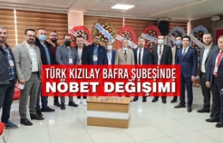 Türk Kızılay Bafra Şubesinde Nöbet Değişimi
