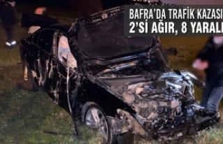 Bafra’da Trafik Kazası; 2’si Ağır, 8 Yaralı