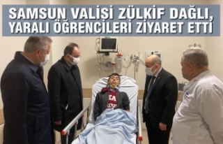 Samsun Valisi Zülkif Dağlı, Yaralı Öğrencileri...