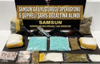 Samsun’da Uyuşturucu Operasyonu; 5 Şüpheli Şahıs...