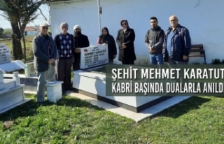 Şehit Mehmet Karatut; Kabri Başında Dualarla Anıldı
