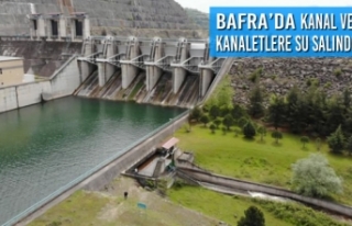 Bafra’da Kanal ve Kanaletlere Su Salındı