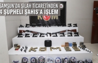 Samsun’da Silah Ticaretinden 4 Şüpheli Şahıs’a...