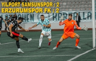 Yılport Samsunspor : 2 - Erzurumspor FK : 2