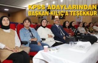 KPSS Adaylarından Başkan Kılıç’a Teşekkür
