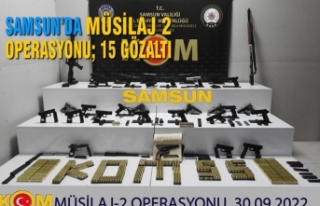 Samsun’da Müsilaj 2 Operasyonu; 15 Gözaltı