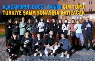 Alaçamspor Bocce Takımı Çim Topu Türkiye Şampiyonasına...