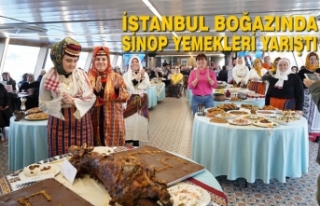 İstanbul Boğazında Sinop Yemekleri Yarıştı