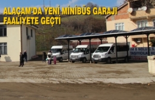 Alaçam’da Yeni Minibüs Garajı Faaliyete Geçti
