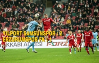 Yılport Samsunspor : – Erzurumspor Fk : 1