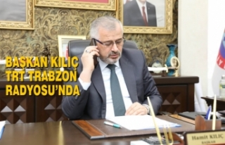 Başkan Kılıç; TRT Trabzon Radyosu’nda Deprem...