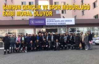 Samsun Gençlik ve Spor İl Müdürlüğü Ekibi Moral...