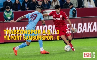 Trabzonspor A.Ş. : 3 – Yılport Samsunspor : 0