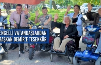 Engelli Vatandaşlardan Başkan Demir'e Teşekkür