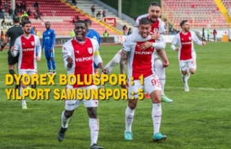 Dyorex Boluspor - Yılport Samsunspor : 1 – 5