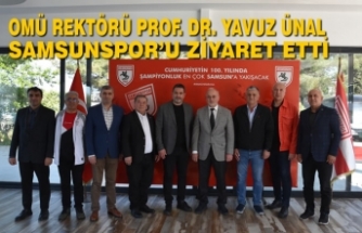 OMÜ Rektörü Prof. Dr. Yavuz Ünal Samsunspor’u Ziyaret Etti